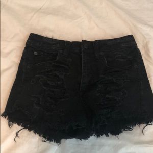 American Eagle Black Jean Shorts